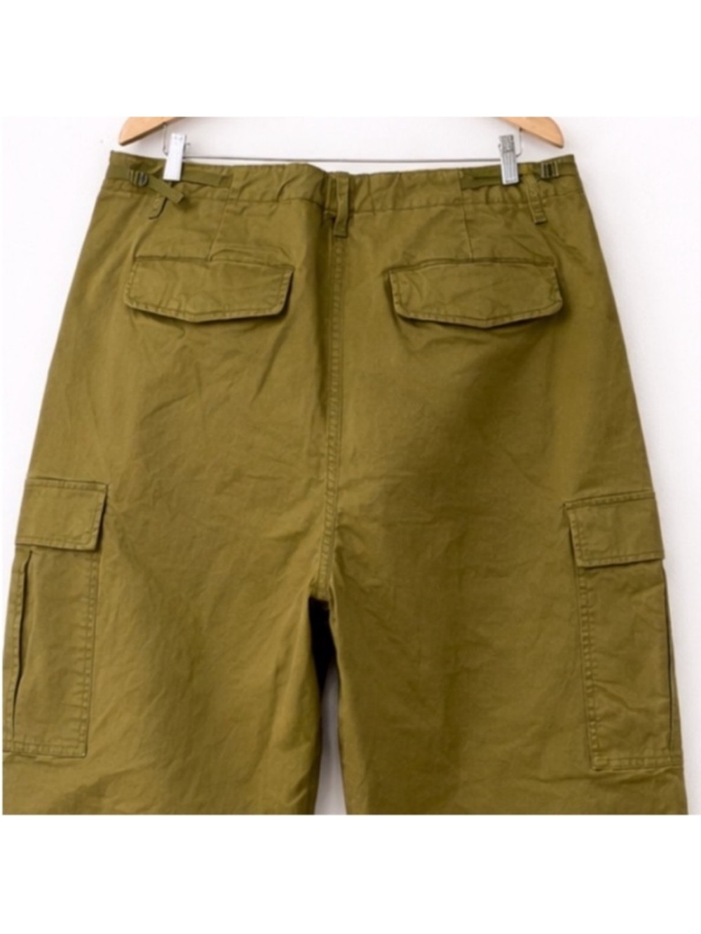 NWT KBB by KAHLANA Women's Mid-Rise Straight Leg 'The Cargo Jogger' - Tan S - Picture 10 of 12